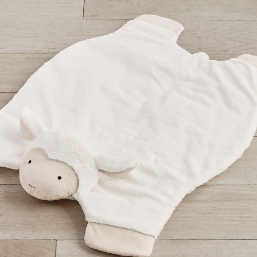 Gently Used Pottery Barn Kids Lamb Critter Plush Play Mat
